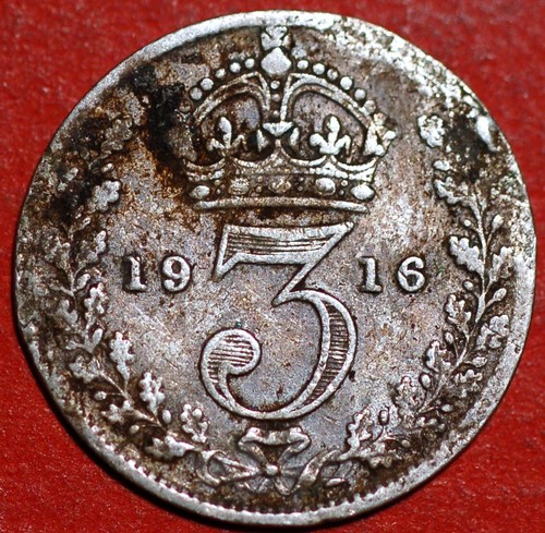 Great britain pence 1916 - 3,