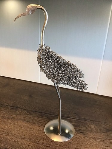 Twisted silver tone - silver-tone, metalwork