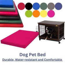 Thick Heavy Waterproof Mattress Foam Pad for Dogs Cat Cage Crate Zipped Cover