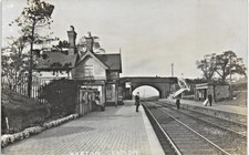 Norton near Runcorn. Railway Station by H.E. Tonge, Latchford.