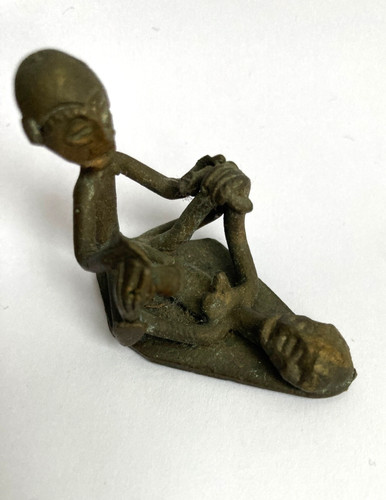 Antique cast brass ashanti - brass,