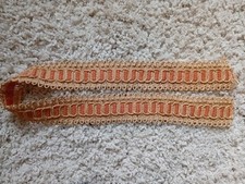 Vintage Mid Century Jute Hessian Trim Gimp Braid Lampshade Upholstery 101cm long