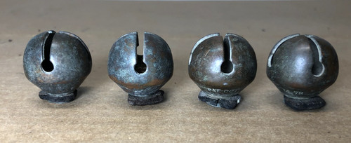 Antique sleigh bells - bells, brass