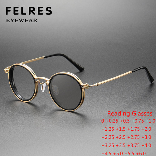 Round metal punk photochromic - round,