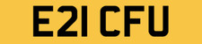 ERICS NUMBER PLATE E21 CFU