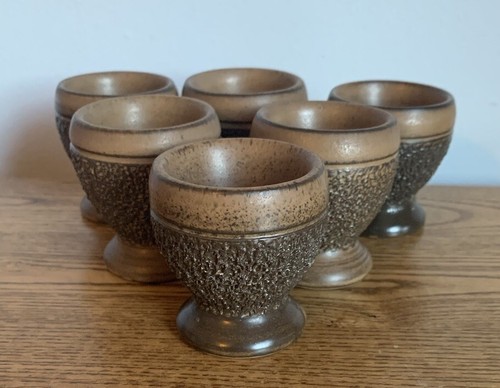 Denby cotswold egg cups - x6,