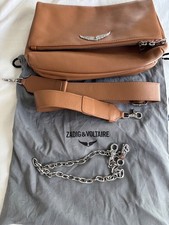 Zadig & Voltaire Rocky leather Bag In Heritage Brown 