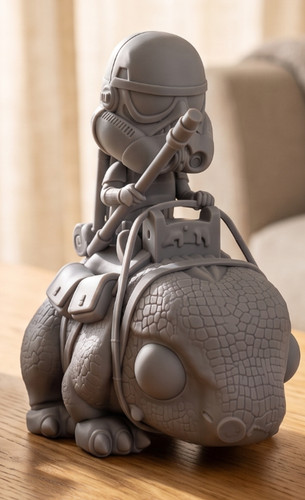 Chibi trooper dewback - on,