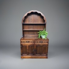 Jaycee Vintage Carved Oak Sideboard, Domed Dutch Dresser