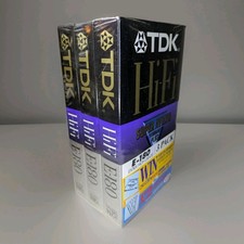 3 x TDK E-180 HiFi New Sealed