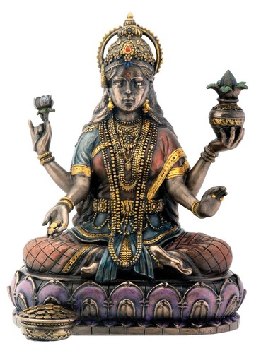 Bronze hindu goddess lakshmi - bronze,