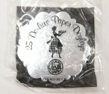 Pack 25 Edsol De-Luxe Paper Doyleys Silver Coasters Vintage / VIntage Look