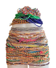 4x  African stretchy Glass Waist Beads,One Size For All ( RANDOM COLOURS).