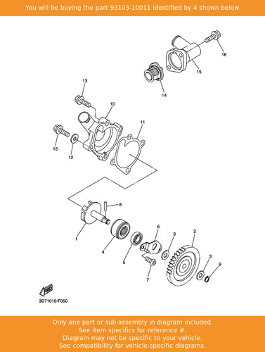 Yamaha oil seal - yamaha, 93103-10011