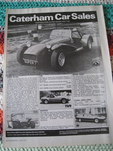 Caterham car sales super seven - sales,