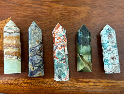 Lot polished mixed stone - lot, 5
