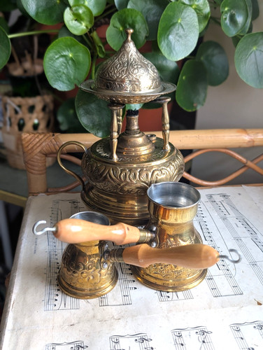 Vintage brass burner turkish - brass,