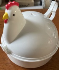 Coopers Microwave Safety 4 Egg Poacher Kitchen Non-Stick Boiler Cooker Steamer 