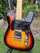 Thomas Johnson black guard sunburst tele with premium quality hardware  p90