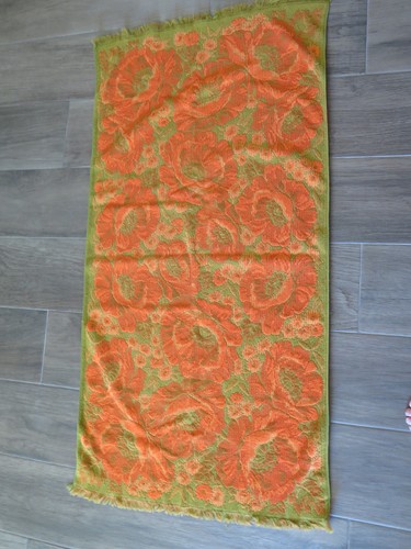 Vtg fieldcrest floral bath - fieldcrest,