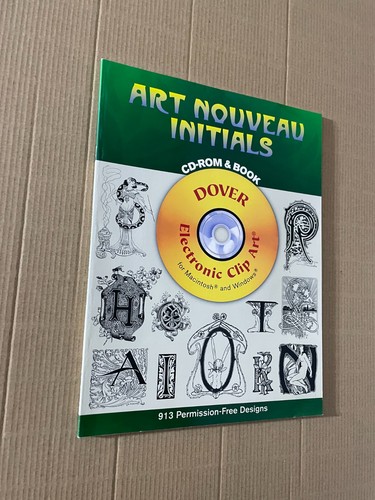 Art nouveau initials cd rom - art,