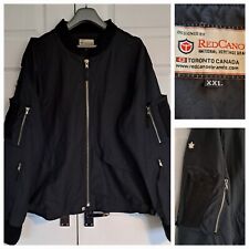 Bomber Flight Jacket Men’s XXL Red Canoe Canada Black Zip-Up