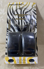 Vintage Philips Zebra Pack - SBC PL 110/00 - Headphones and Mini Speakers - NEW