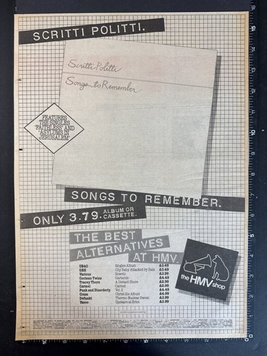 Scritti politti songs to - -,