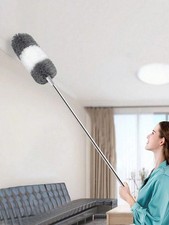 Extendable Feather Duster Microfiber Duster with Long Telescopic Extension Pole