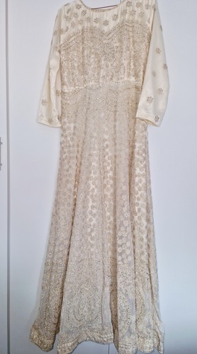 Cream embroidered asian - cream,
