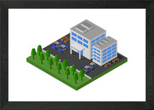 isometric police station