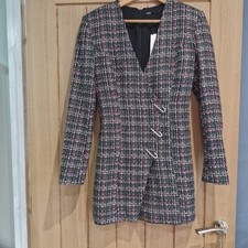 Zara tweed blazer dress