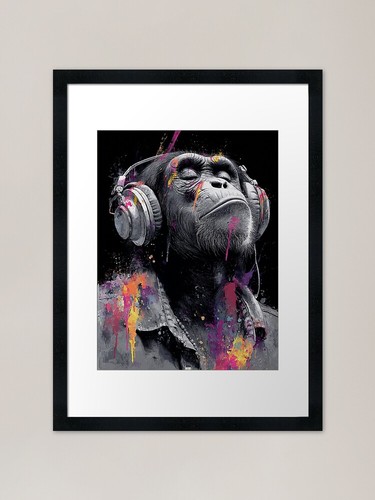 Monkey thinker grey - monkey,