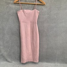 Oh Polly Blush Pink Midi Dress