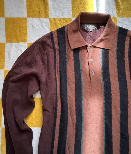 Beams plus brown knit - plus,