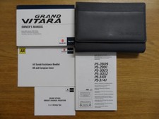 Suzuki Grand Vitara Owners Handbook/Manual and Wallet 10-14
