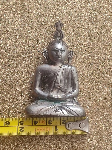 Vintage silver thai buddha - thai,