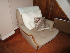 Ercol 3 Piece Suite In Fair Condition Some Minor Tears And Stains No Fire Label