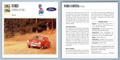 Ford cortina i - gt,