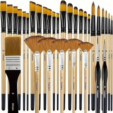 32 Artist Paint Brushes Set
