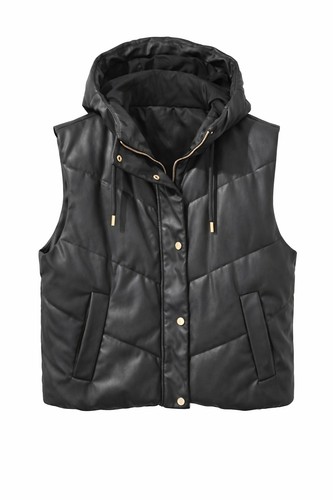 Zara black faux - faux, leather