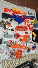 NERF GUNS BUNDLE CHEAP All Work Bullets Guns Attachments And Safety Protection