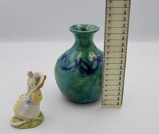 Studio Pottery Vase Turquoise