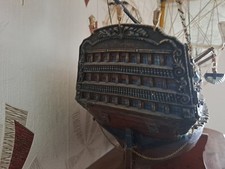 Hand Built Wooden HMS VICTORY 37"x 30" x 6"