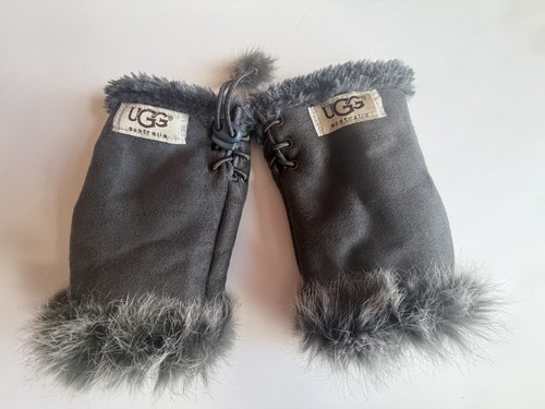 Ugg australia gray suede fur - ugg,