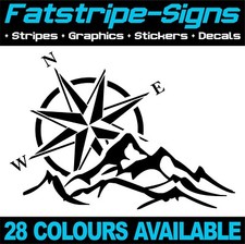 MOUNTAIN COMPASS STICKERS