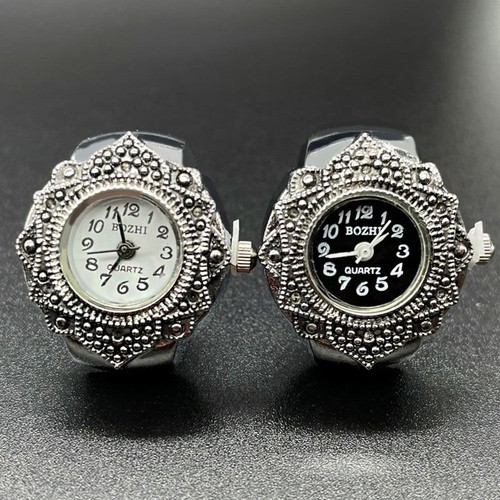 Ring watch round quartz - ring,