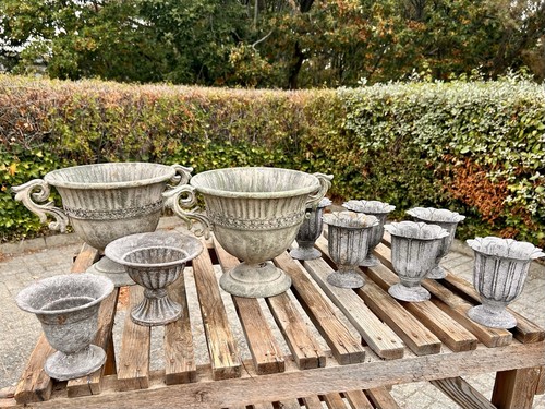 Metal urn vases - vases, wedding