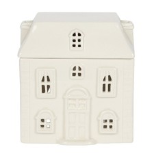 White Ceramic House Oil Burner Home Fragrance Aromatherapy Decoration
