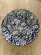 4 x Churchill 17cm Blue White Rimmed Plates Willow Victorian Calico Wetherspoons